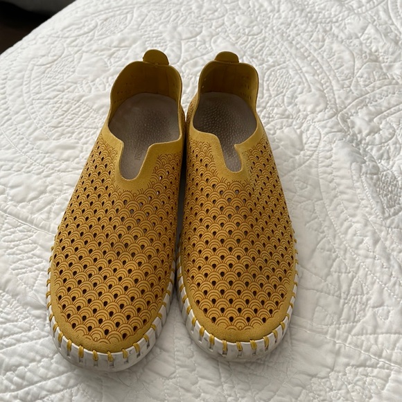 Ilse Jacobsen Shoes Ilse Jacobsen Mustard Slip On Shoes Poshmark